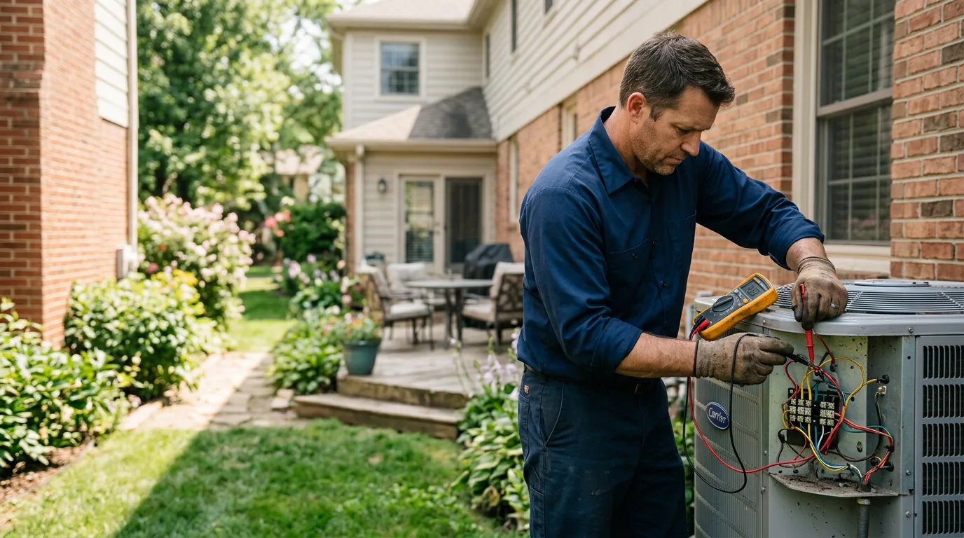 HVAC technician working near Garrett, PA